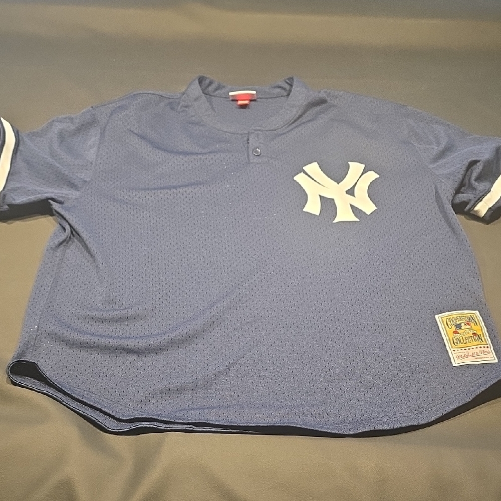 Mitchell & Ness Navy Yankees Batting Practice Jersey Jeter